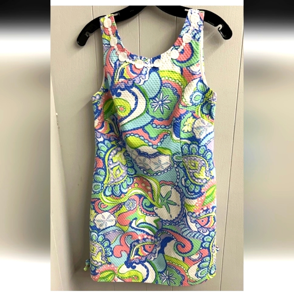 Lilly Pulitzer Delia Sea Creatures Sleeveless Multi Colors Size 4